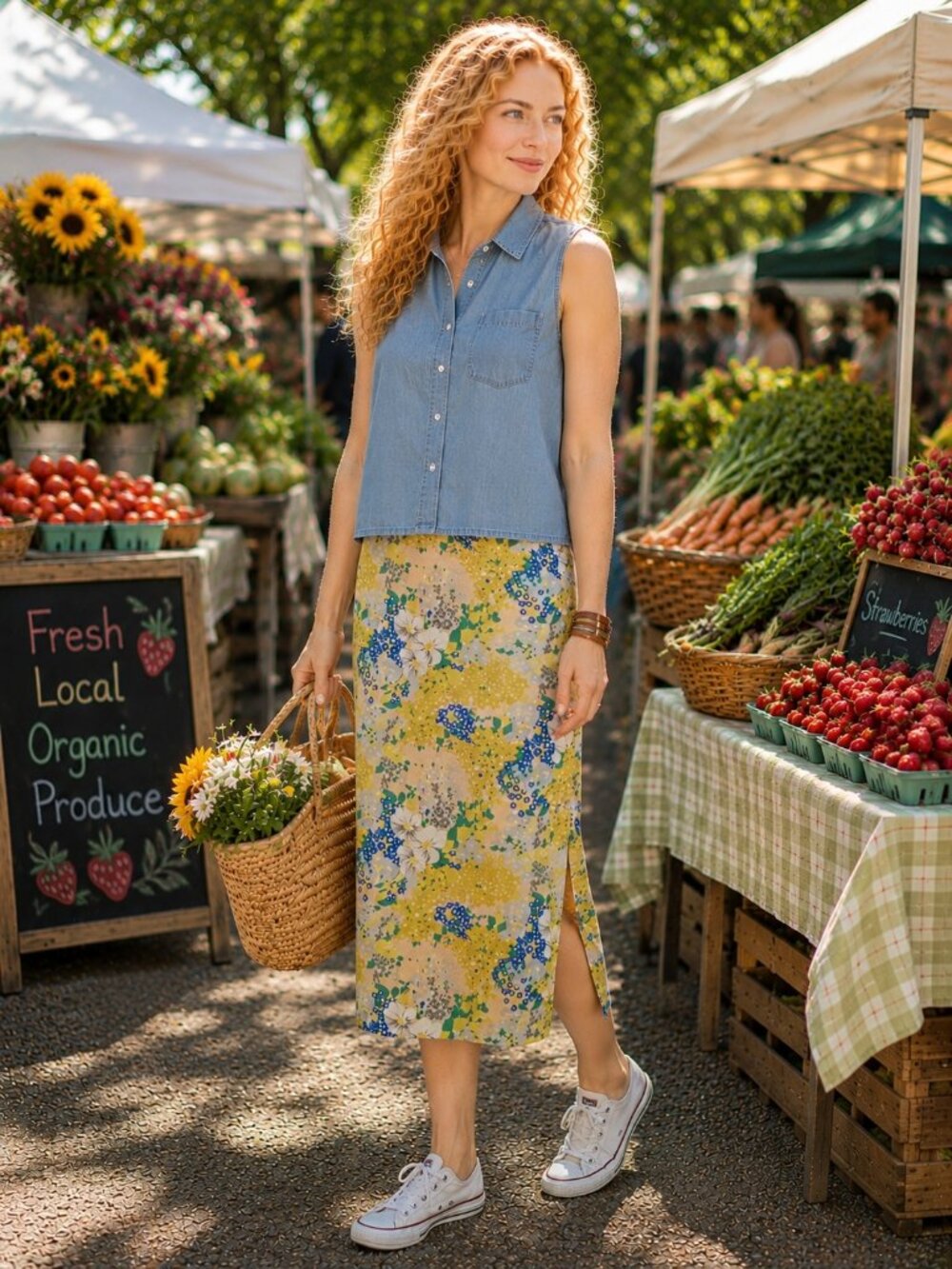 J.Crew Floral Midi Skirt Size 6 | Silk Feel 100% Viscose | Cottagecore Chic